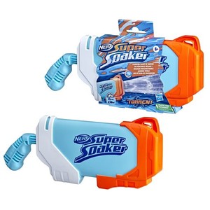 SUPERSOAKER ナーフ スーパーソーカー トレントウォーターブラスター タンク容量236 ML ポンプ式で水を一気に噴射、子どもから大人まで 