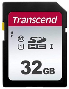 トランセンド SDカード 32GB UHS-I U1 CLASS10 (最大転送速度100MB/S)TS32GSDC300S-E