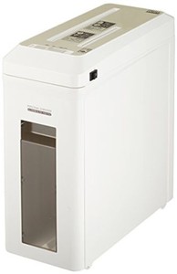 ナカバヤシ シュレッダー 家庭用 電動 CD・DVD スリムタイプ ホワイト NSE-702W