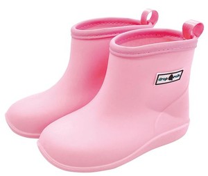 ZIP CORPORATION 長靴 女の子 子供 キッズ かわいい シンプル レインブーツ 軽量 柔らかい ラバー PU EVA ピンク M:約17CM 86031