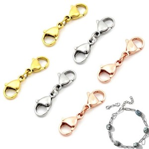 カニカン (6個セット)12MM ネックレス 留め具 アクセサリーパーツ カニカン エンドパーツ ジュエリー アンクレット 金具 留め具 ネックレ