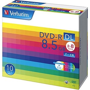 VERBATIM バーベイタム 1回記録用 DVD-R DL 8.5GB 10枚 ホワイトプリンタブル 片面2層 2-8倍速 DHR85HP10V1