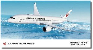 ハセガワ 1/200 日本航空 B787-9 プラモデル 22