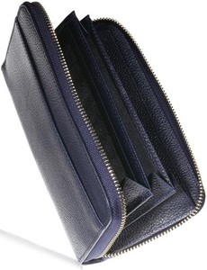 [BLUE SINCERE] ブルーシンシア 財布 メンズ 長財布 本革 カード14枚 縦入れ収納 スキミング防止 大容量 薄型 コンパクト サイフ ベジタ