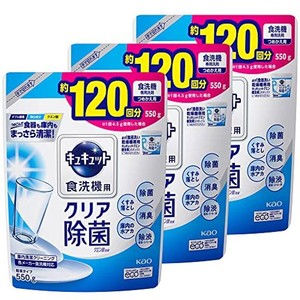 【まとめ買い】キュキュット 食器用洗剤 粉末 グレープフルーツの香り 食洗機用 クエン酸効果 詰め替え 550G × 3個