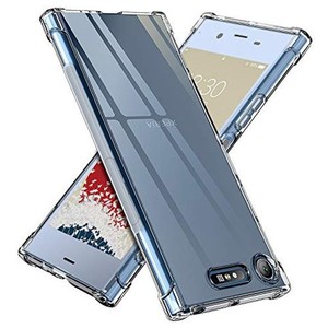 ONES XPERIA XZ1 ケース HD全透明 米軍MIL規格 超耐衝撃 『 360°エアバッグ、滑り止めマットバンパー 』〔 画面 ？ レンズ保護、ストラ