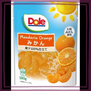 DOLE(ドール) フルーツパウチ みかん 180G ×6個 ヨーグルト グラノーラ パイン 果物 フルーツポンチ ギフト デザート シリアル 間食 お