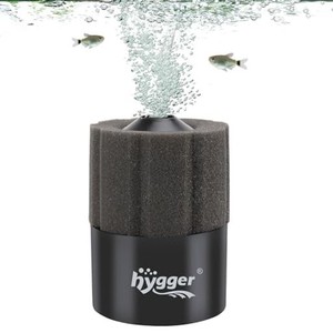 HYGGER スポンジフィルター 3~38L小型水槽 エアフィルター 生化学綿とバイオボール水槽泡フィルター付き 稚エビの繁殖用 (S)