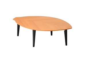 ローテーブル 折りたたみテーブル 120CM 折り畳み 折れ脚 おりたたみ 木の葉型 葉 リーフ 座卓 机 テーブル センターテーブル コーヒーテ