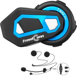 FREEDCONN TMAX-PROバイク インカム 6人同時通話 FMラジオ バイク用インカム 音楽共有 BLUETOOTHインカムバイク用 インターコム 音楽共有