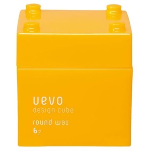 ウェーボ デザインキューブ (UEVO DESIGN CUBE) ラウンドワックス 80G ORANGE 80グラム (X 80)