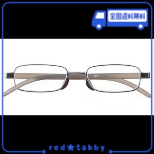 ULTRA FLAT READER 超 薄型 軽量 老眼鏡 (専用スリムケース付き) メンズ ガンメタ +2.50 5621-25