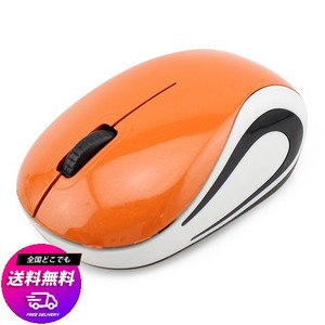 DIGIBLUESKY ワイヤレス ミニ マウス 超小型 無線 光学式 マウス コンパクト 2.4GHZ 子供用 マウス 持ち運び便利 (オレンジ)