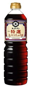 キッコーマン食品 特選丸大豆しょうゆ 1L×6本