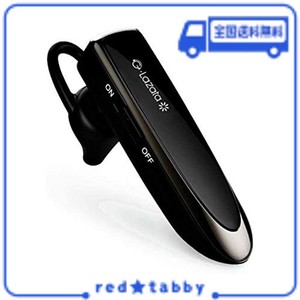 GLAZATA 日本語音声ヘッドセット BLUETOOTH 5.1片耳イヤホン QUALCOMM社製スマートチップ3020搭載 、長持ち20時間通話可能，マイク内蔵 