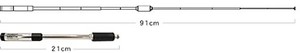 SRH770：144/430MHZ 高利得2バンドハンディ用ロッドアンテナ （DIGITAL対応）【広帯域受信対応】