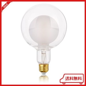 FLSNT LED電球 E26口金 40W形相当 360LM 電球色 2700K フィラメント電球 エジソン電球 シャンデリア用 間接照明 装飾電球 高演色 広配光