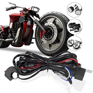 RCP バイク用/車用 ハーネスキット スイッチ付 サブライン リレーハーネス ハイパワー LED作業灯向け フォグランプ/補助灯/追加灯/ワーク