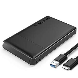 WAVLINK 2.5インチUSB 3.0ハードドライブディスクHDD外部エンクロージャケース9.5MM 7MM 2.5”SATA HDDおよびSSDに対応、 USB 3.0ケーブ