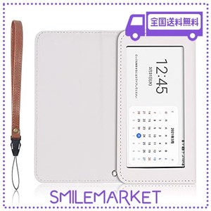 LOE(ロエ) AU/UQ GALAXY MOBILE WI-FI SCR01 モバイルルーター用 ケース 保護フィルム付き (ホワイト)