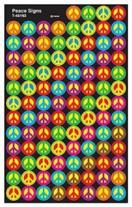 トレンド ごほうびシール ピースサイン 800片 TREND SUPERSPOTS STICKERS PEACE SIGNS T-46193