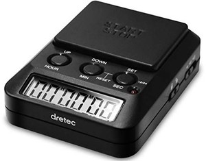 DRETEC(ドリテック) 勉強タイマー タイムアップ2 消音 T-587BK ブラック