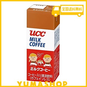UCC 液体 ミルクコーヒー カフェインレス (紙パック) 200ML×24本