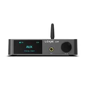 LOXJIE A30 パワーアンプ HI-FI ステレオ デジタルアンプ DAC ヘッドホンアンプ 一体「MA12070」アンプIC搭載/EQ・高低音調節可能/BLUETO