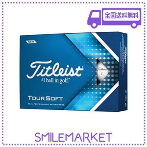 タイトリスト(TITLEIST) TOUR SOFT ツアーソフト ホワイト 6843059365 1ダース(12球入) ゴルフ 公認球 22 モデル