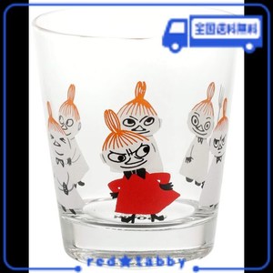 山加商店 MOOMIN (ムーミン) 「 KUPPI (クッピ) 」 ガラス タンブラー リトルミイ 容量約260ML ムーミン グッズ 北欧 母の日 プレゼント 