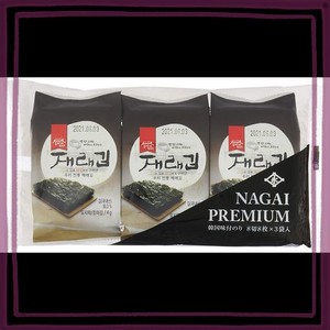 永井海苔 NAGAI PREMIUM韓国海苔 3袋 ×8袋