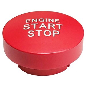 MORISHO 車 エンジン スタート プッシュ スイッチ ボタン カバー リング トヨタ レクサス 互換性あり レッド 赤 カスタム 交換 ランプ穴