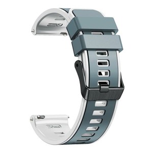[XYTYJQ] FOR 腕時計バンド 18MM 20MM 22MM 時計ベルト 2層カラーシリコン製腕時計バンド 防水ベルト 運動腕時計替えベルト (ス工具が要