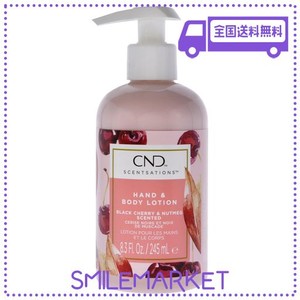 CND センセーション ハンド&ボディローション ブラックチェリー&ナツメグ 245ML 若々しいブラックチェリー&ナツメグの甘酸っぱい香り