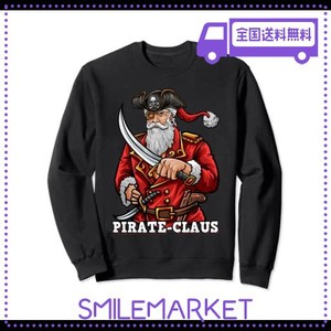 ”PIRATE CLAUS” 面白いクリスマスキャプテンサンタ海賊クロースギフトアイデア トレーナー