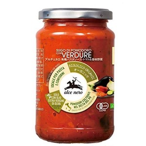 ALCE NERO(アルチェネロ) 有機 パスタソース トマト&香味野菜 350G (オーガニック イタリア産 添加物不使用 3~4人前)