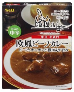 S&B 噂の名店 欧風ビーフカレー お店の中辛 200G×5個