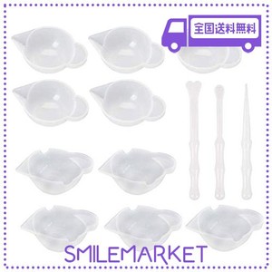 【13点セット】レジン道具 調色パレット シリコン製 半透明 UVレジン用ツール 絵皿 パレット DIY 手芸 UVレジン用具