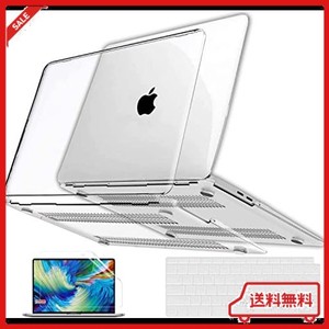 MACBOOK AIR 13.6インチ用 透明ケース プラスチック製 保護用ハードシェルカバー&キーボードカバー&キーボードスキン 対応機種:MACBOOK A