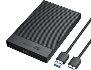 SAN ZANG MASTER 2.5インチ HDD ケース USB 3.0接続 UASP対応 5GBPS高速転送 HDD外付けケース 2.5インチ SSDケース 4TB容量対応 ハードデ