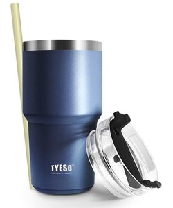 【日本限り】TYESO タンブラー ストロー付き 水筒 ボトル スポーツボトル ストローボトル ふた付き 真空断熱 600ML 真空クエンチャー 魔