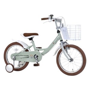 MYPALLAS(マイパラス) FLOKEL 子供用自転車16インチ・補助輪付・サポート付サドル シンプルな北欧テイスト 誕生日プレゼント キッズバイ