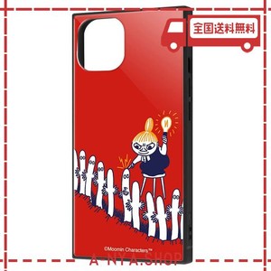 イングレム IPHONE 13 ケース 耐衝撃 カバー KAKU ムーミン MOOMIN リトルミイとニョロニョロ