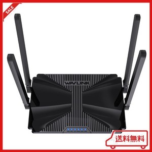 WAVLINK WIFIルーター 無線LANルーター WIFI6 AX3000 DUAL BANDメッシュルーター ゲーム&VR 用 802.11AX WIRELESS GIGABITルーター。EVER