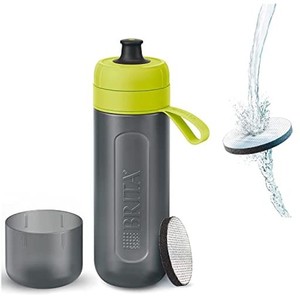 ブリタ 水筒 携帯用 浄水ボトル 600ML アクティブ ライム マイクロディスクフィルター 1個付【日本正規品】