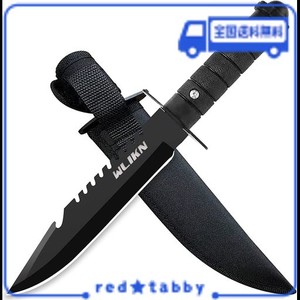 シースナイフ キャンプナイフ WLIKN【全長280MM ケース付き】サバイバル ナイフ 薪割り アウトドア用品 釣り 握りやすい ペーパーナイフ 