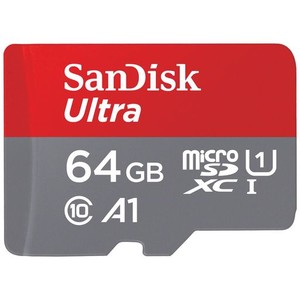 SANDISK (サンディスク) 64GB ULTRA MICROSDXC UHS-I メモリーカード アダプター付き - 最大140MB/秒 C10 U1 フルHD A1 MICROSD カード -