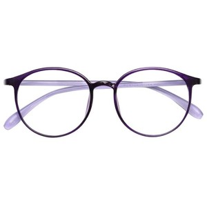 [DOLLGER] ブルーライトカットメガネ 伊達メガネ 超軽量14G メガネ レディース 丸メガネ メンズ おしゃれ 眼鏡 度なし パープル