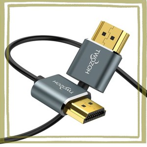 TWOZOH HDMIケーブル 柔らか 5M HDMIケーブル細線 ハイパースリム HDMI 2.0ケーブル 軽量 4K HDMI短い 極細3D/4K@60HZ 2160P 1080P