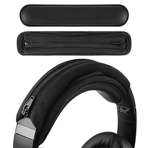 GEEKRIA ヘッドバンドカバー + パッド セット SONY, BOSE, JBL, ATH, LOGITECH, SENNHEISER に対応 ヘッドホンパッド PROTEIN PAD (ブラ